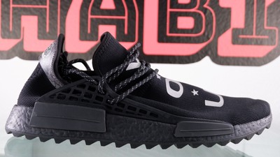 human race black adidas